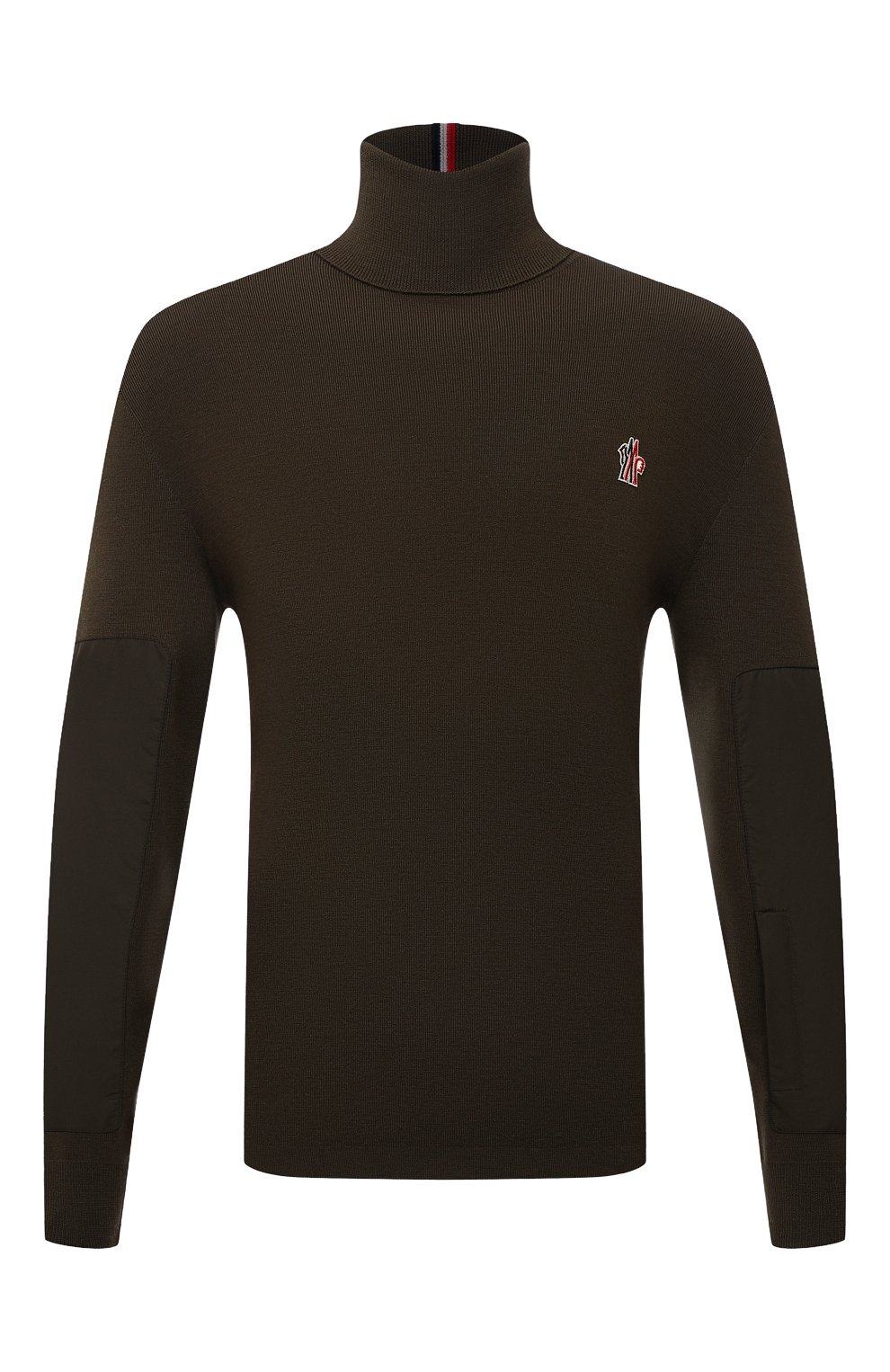 Шерстяная водолазка MONCLER GRENOBLE хаки цвета по цене 79950 руб., арт. G2-097-9F000-01-M1122, фото 1 Шерстяная водолазка MONCLER GRENOBLE, арт. G2-097-9F000-01-M1122, фото 1