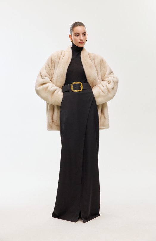 Шерстяная юбка Zuhair Murad FSK25327/W0W0004 Чёрный  FSK25327/W0W0004 Фото 6