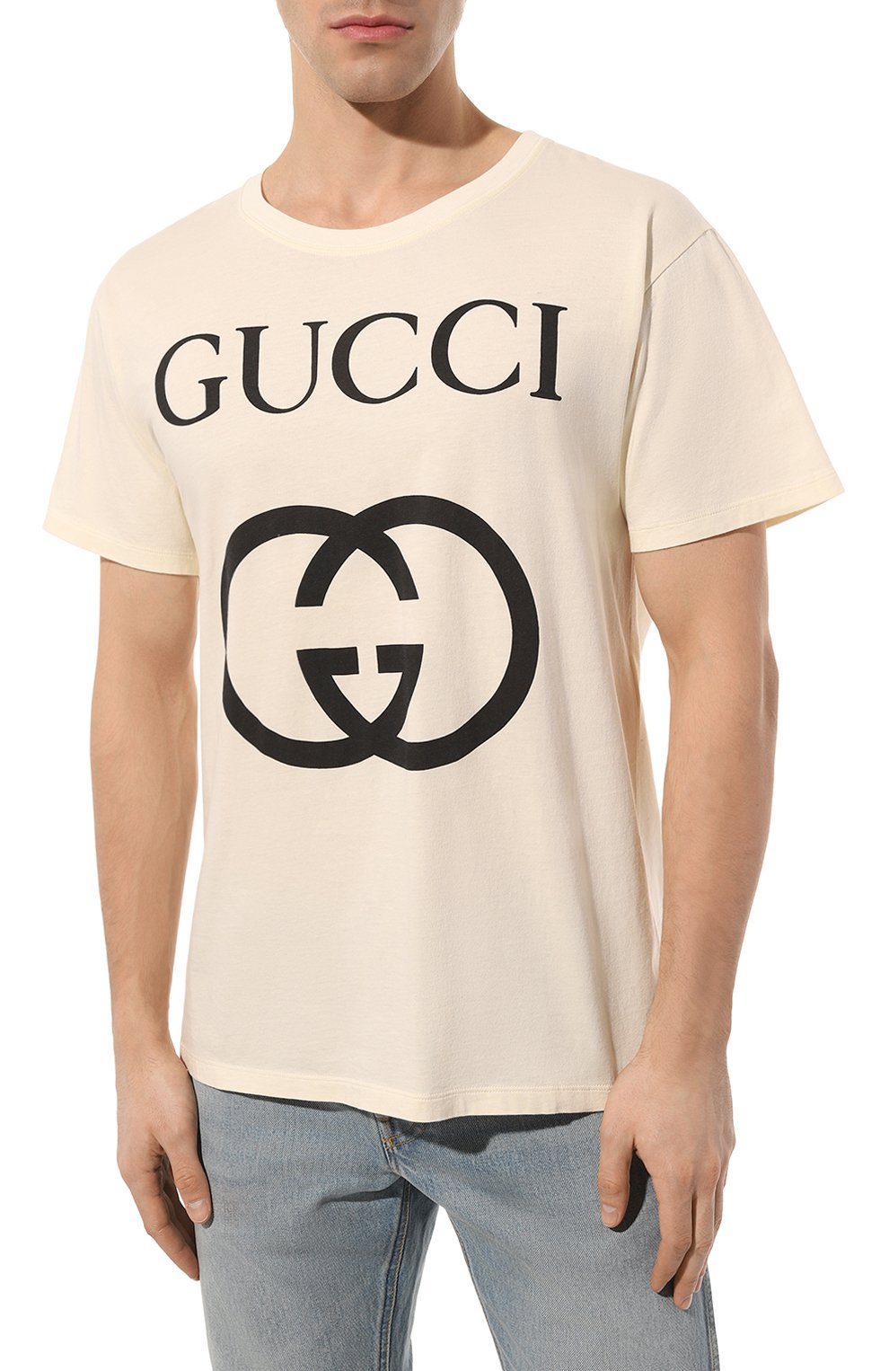 Хлопковая футболка GUCCI, арт. 493117 X3Q35, фото 3