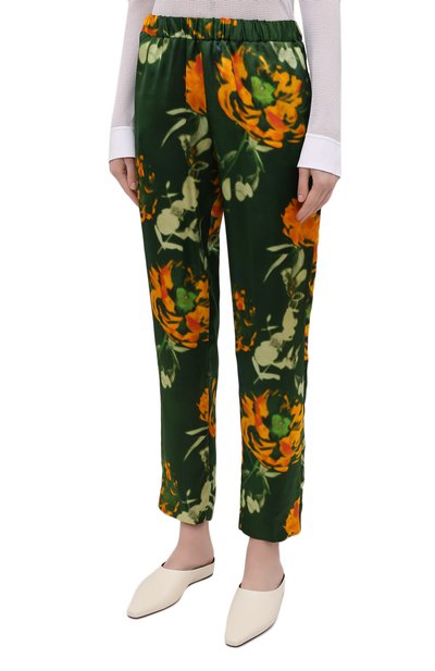 Брюки из вискозы и шелка DRIES VAN NOTEN, арт. 211-30909-2089, фото 3