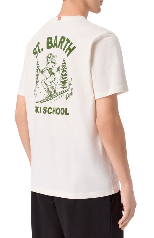 Хлопковая футболка MC2 Saint Barth ARN0004-03015I/ARN0TT WARM Белый  ARN0004-03015I/ARN0TT WARM Фото 4