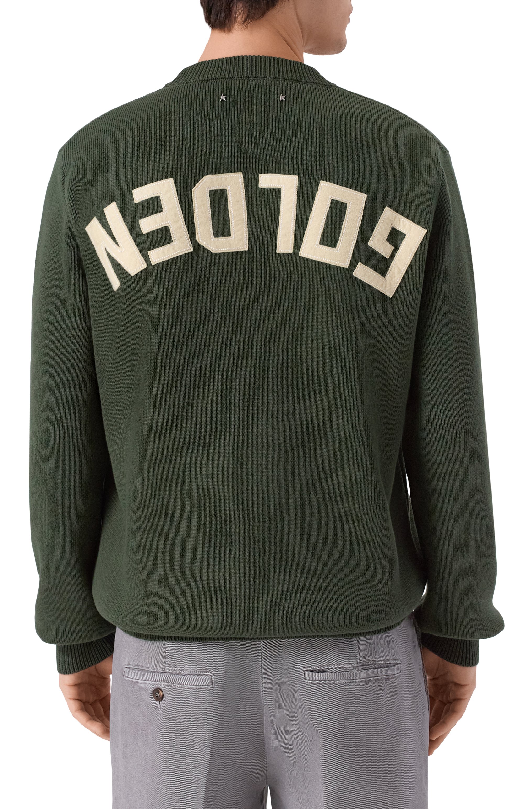 Хлопковый свитер GOLDEN GOOSE DELUXE BRAND, арт. GMP00841.P001972, фото 4