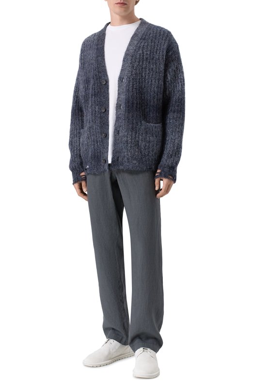 Льняные брюки Transit CFUTRCD130 Серый  CFUTRCD130 Фото 2