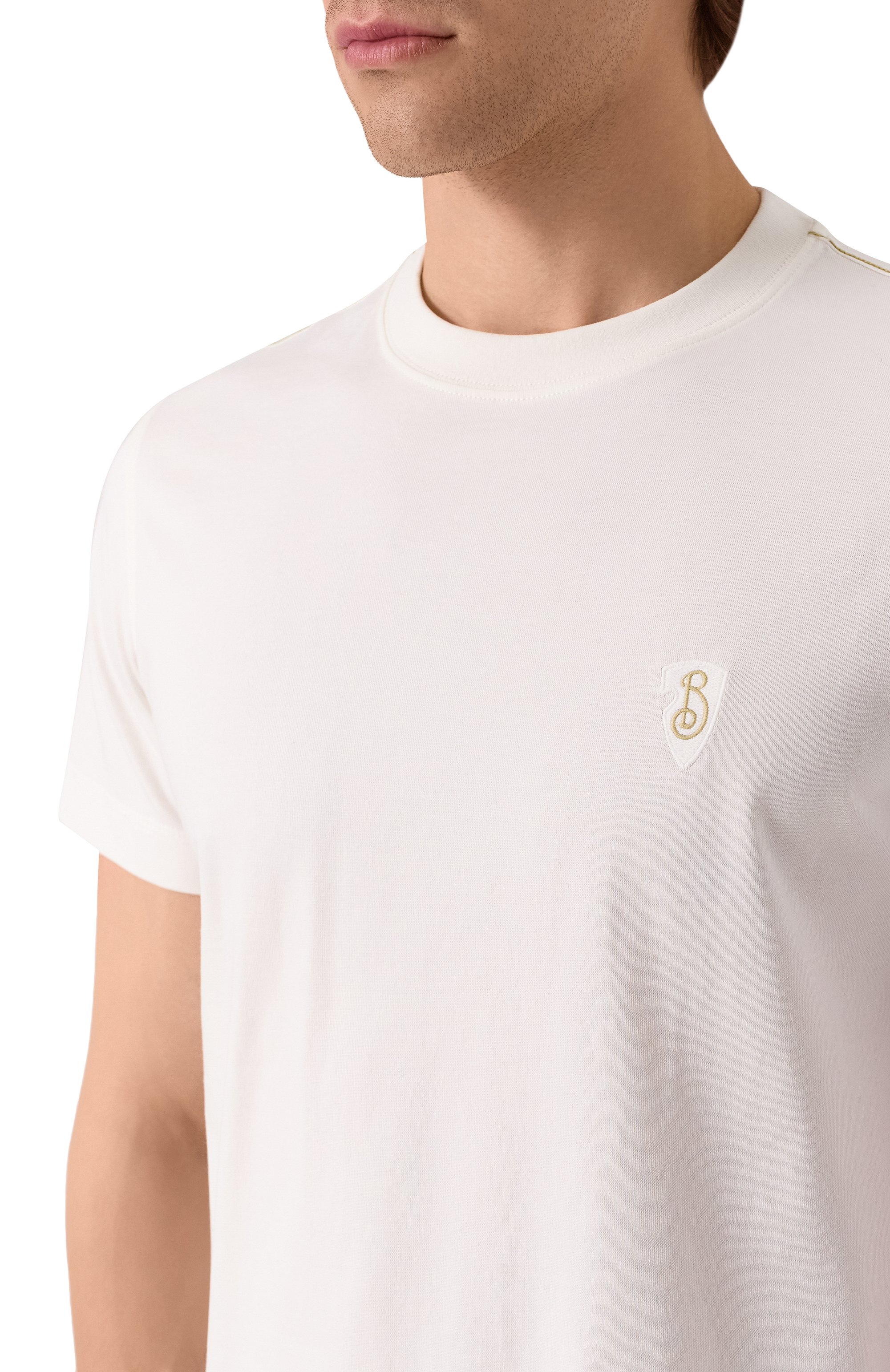 Хлопковая футболка BURBERRY, арт. 8102209, фото 5