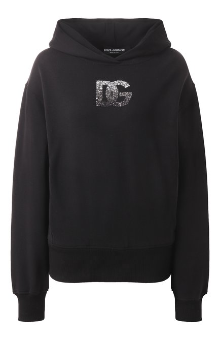 Женский хлопковое худи DOLCE & GABBANA черного цвета по цене 0 руб., арт. F9S48Z/GDCXW | Фото 1