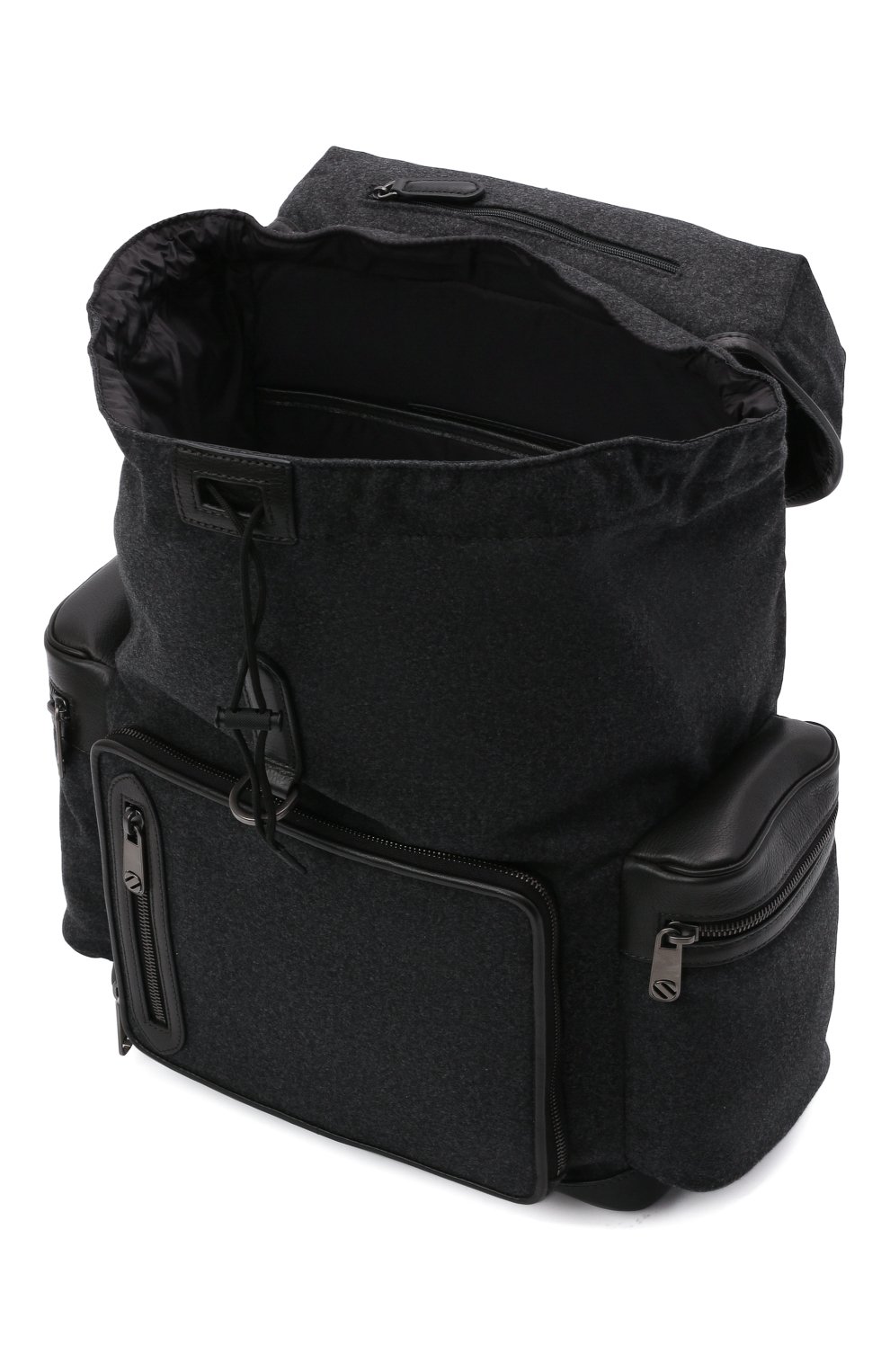 Текстильный рюкзак ZEGNA темно-серого цвета по цене 197000 руб., арт. C1282X-LHUTE, фото 4 Текстильный рюкзак ZEGNA, арт. C1282X-LHUTE, фото 4