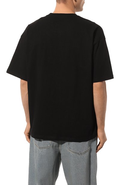 Хлопковая футболка DIESEL черного цвета по цене 8755 руб., арт. A13937/0NIAR, фото 4 Хлопковая футболка DIESEL, арт. A13937/0NIAR, фото 4