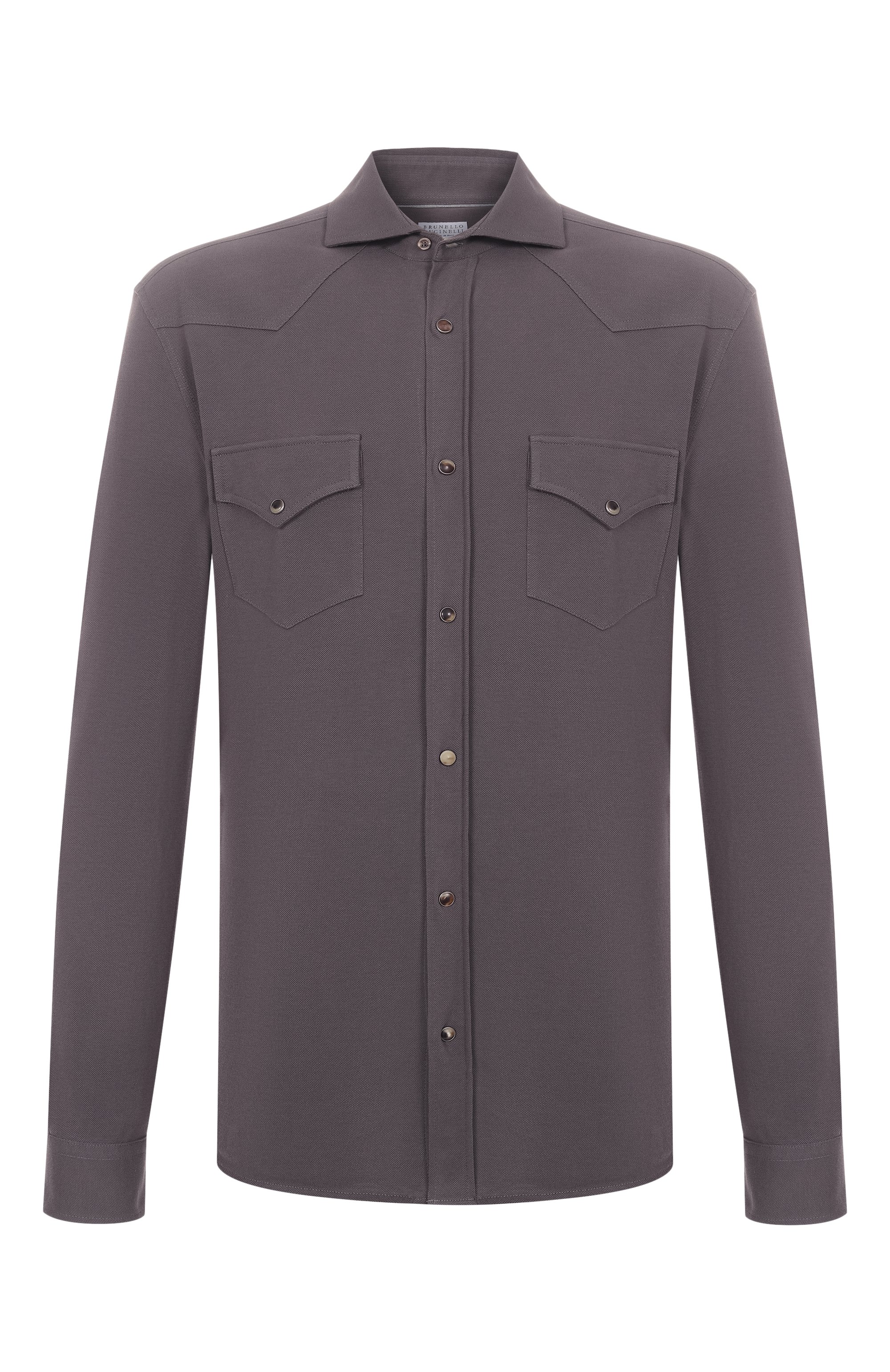 Хлопковая рубашка BRUNELLO CUCINELLI, арт. ME8546666, фото 1