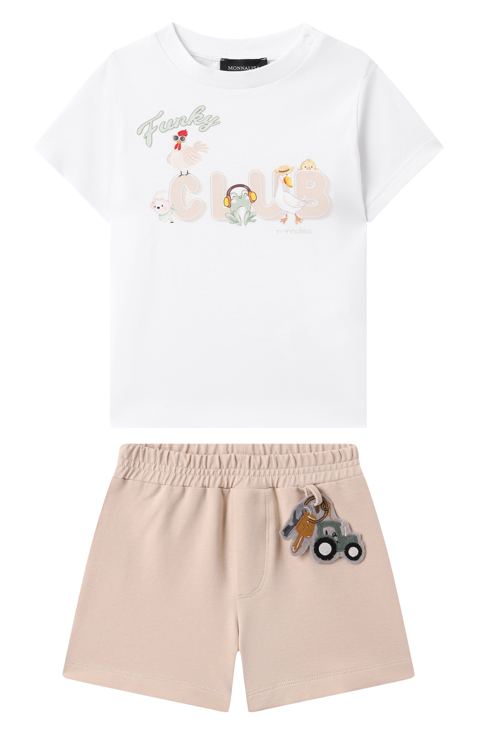Комплект из футболки и шорт MONNALISA, арт. 28E500, фото 1