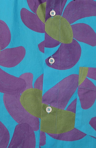 Рубашка JACQUEMUS голубого цвета по цене 49950 руб., арт. 22H216SH001/1077PRINTPURPLEFLOWERS, фото 5 Рубашка JACQUEMUS, арт. 22H216SH001/1077PRINTPURPLEFLOWERS, фото 5