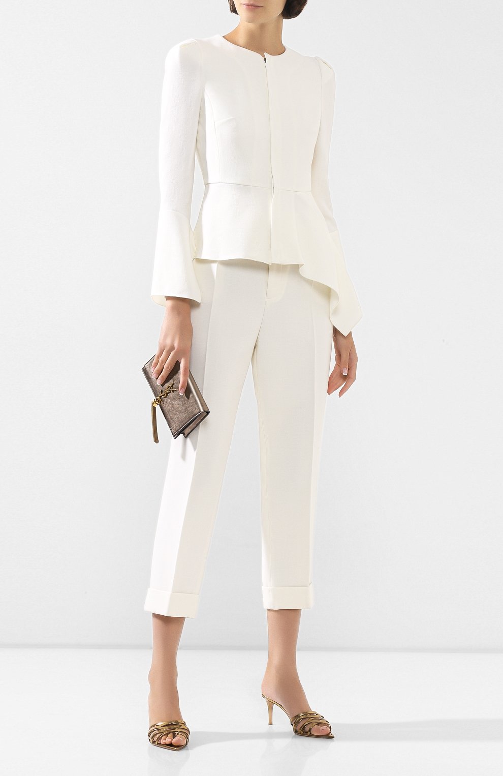 Шерстяной жакет ROLAND MOURET белого цвета по цене 132000 руб., арт. PS20/S0876/F4044, фото 2 Шерстяной жакет ROLAND MOURET, арт. PS20/S0876/F4044, фото 2