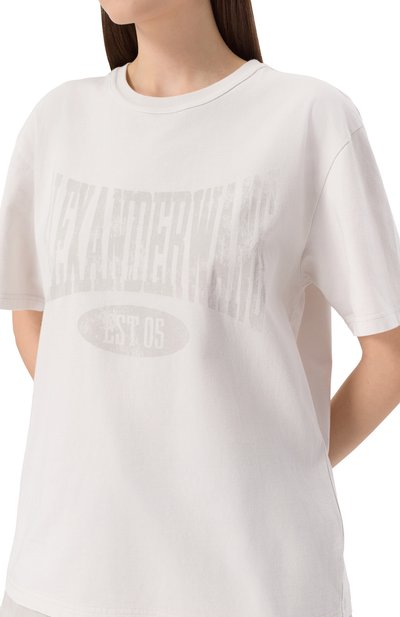 Хлопковая футболка ALEXANDERWANG.T, арт. 4CC2251542, фото 5