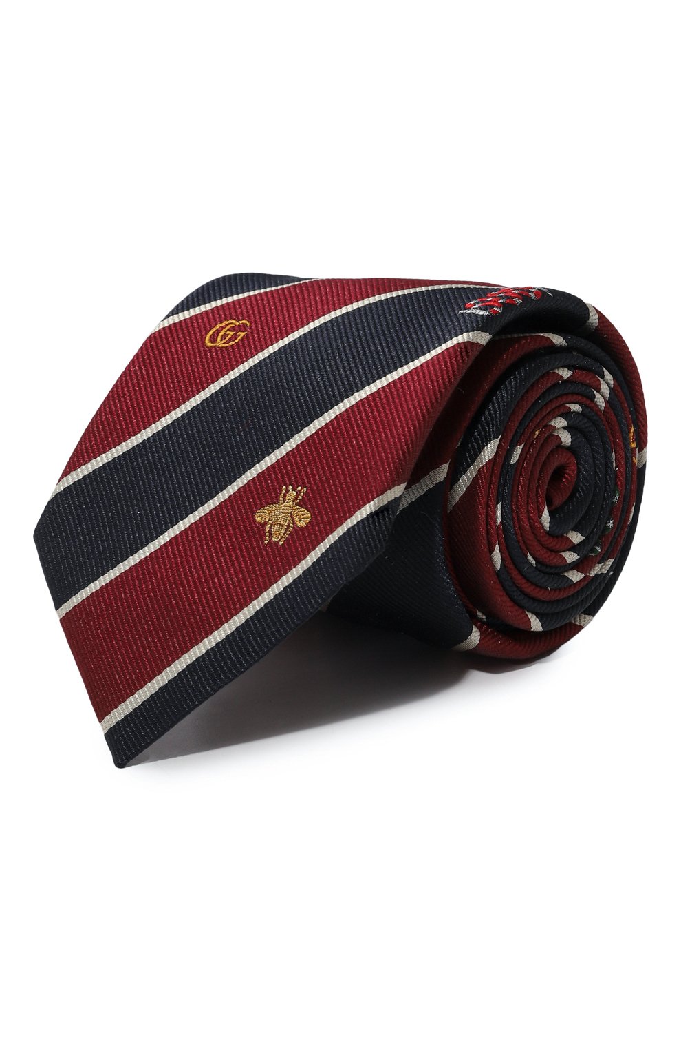 Шелковый галстук GUCCI бордового цвета по цене 25920 руб., арт. 545077 4E002, фото 1 Шелковый галстук GUCCI, арт. 545077 4E002, фото 1