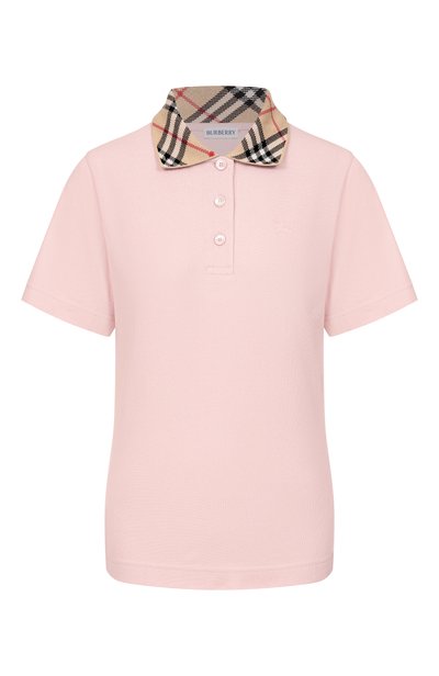 Женское хлопковое поло BURBERRY, арт. 8130334
