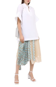 Женская шелковая юбка LANVIN бежевого цвета, арт. RW-ST411I-4613-A20 | Фото 2 (Материал внешний: Шелк; Длина Ж (юбки, платья, шорты): Миди; Материал подклада: Синтетический материал; Женское Кросс-КТ: Юбка-одежда; Материал сплава: Проставлено; Драгоценные камни: Проставлено)