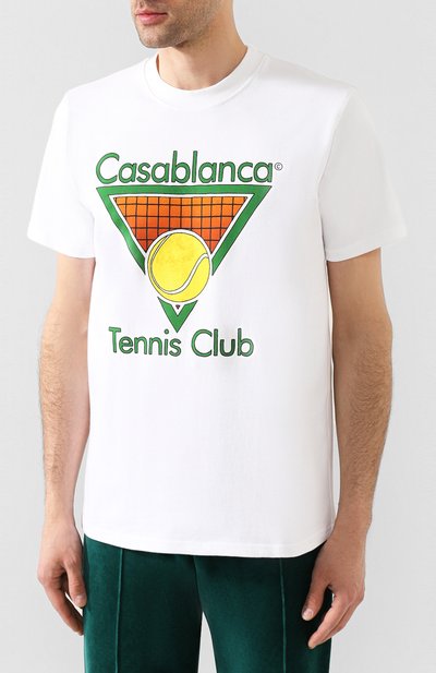 Хлопковая футболка CASABLANCA, арт. MS20-TS-001 CASA TENNIS CLUB IC0N, фото 3