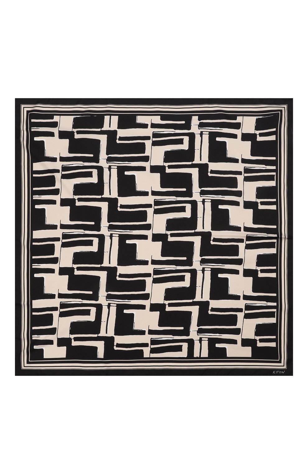 Шелковый платок KITON, арт. D53754XC5028, фото 5