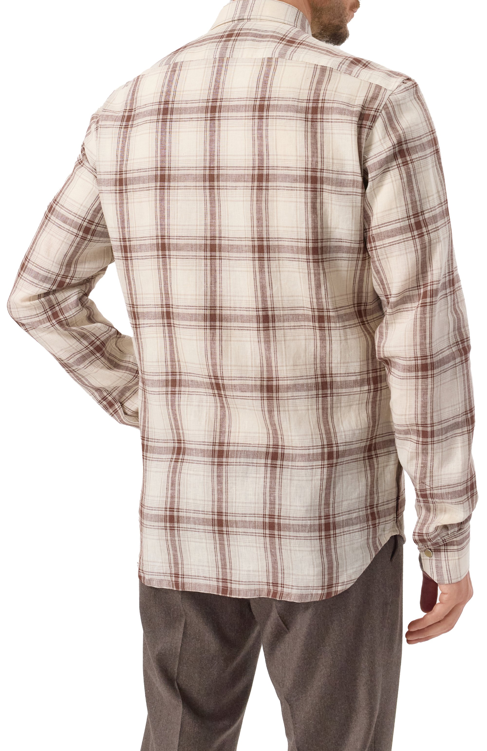 Льняная рубашка KITON, арт. UMCBUBAH0926606, фото 4