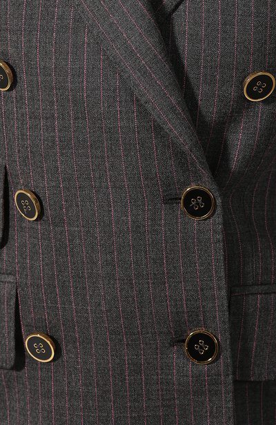 Шерстяной жакет DOLCE & GABBANA серого цвета по цене 259500 руб., арт. F29ADT/FRBCK, фото 5 Шерстяной жакет DOLCE & GABBANA, арт. F29ADT/FRBCK, фото 5