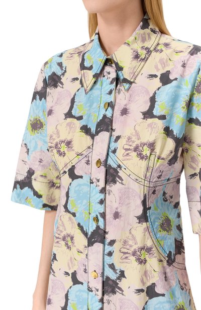 Хлопковое платье GANNI, арт. W0260/999, фото 5