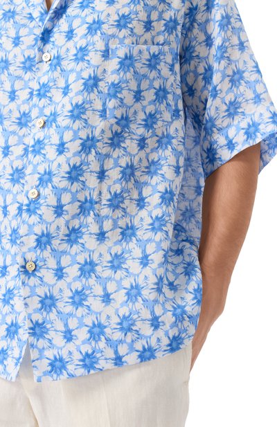 Льняная рубашка KITON, арт. UMC028H0924701, фото 5