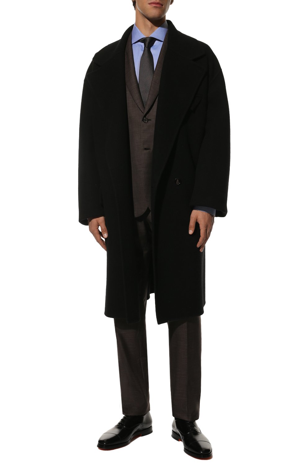 Кожаные оксфорды SANTONI, арт. MCNG17756SB3EVRTN01, фото 2