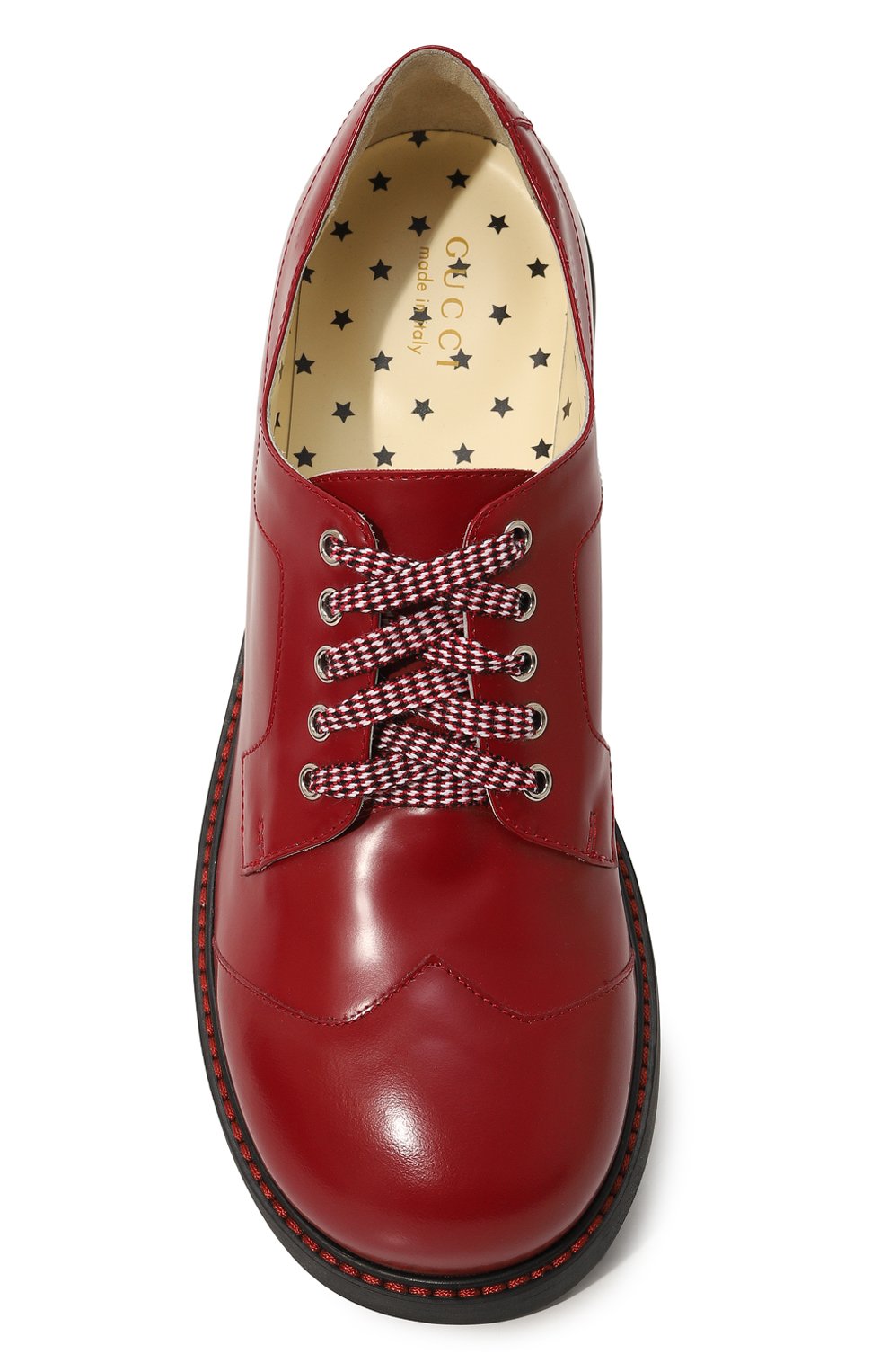 Кожаные дерби GUCCI, арт. 606813 D7300, фото 4