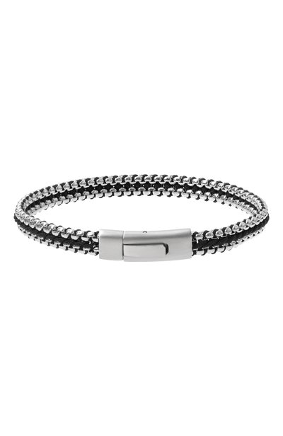 Мужской браслет TATEOSSIAN, арт. RT-BR-STS-CHA0002-BLACK-18M