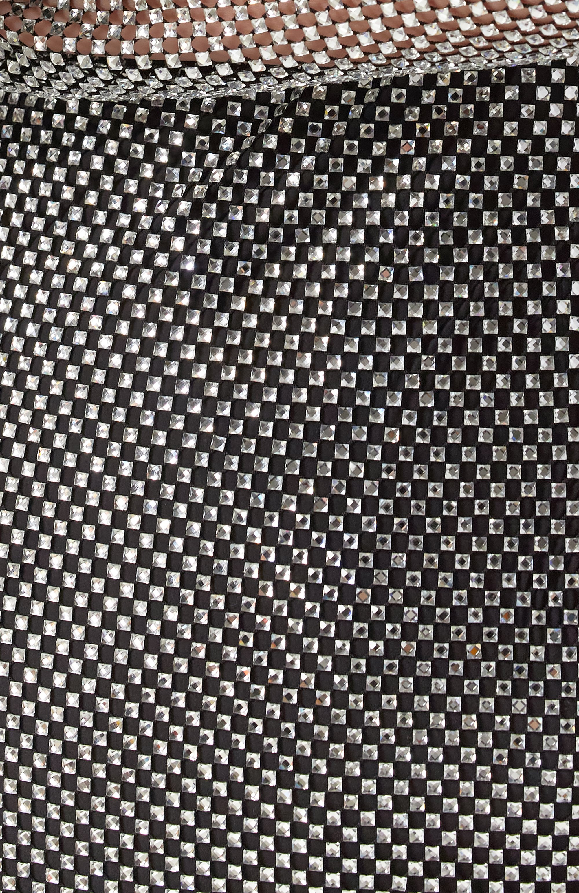 Платье с отделкой стразами DOLCE & GABBANA серебряного цвета по цене 875500 руб., арт. F6JRRT/HLSA0, фото 6 Платье с отделкой стразами DOLCE & GABBANA, арт. F6JRRT/HLSA0, фото 6