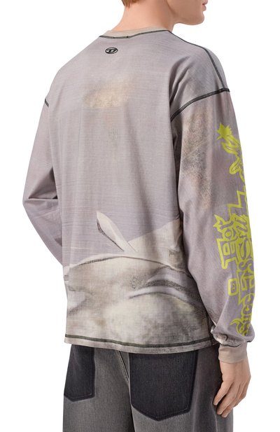 Хлопковый лонгслив DIESEL, арт. A20431/0EPCD, фото 4