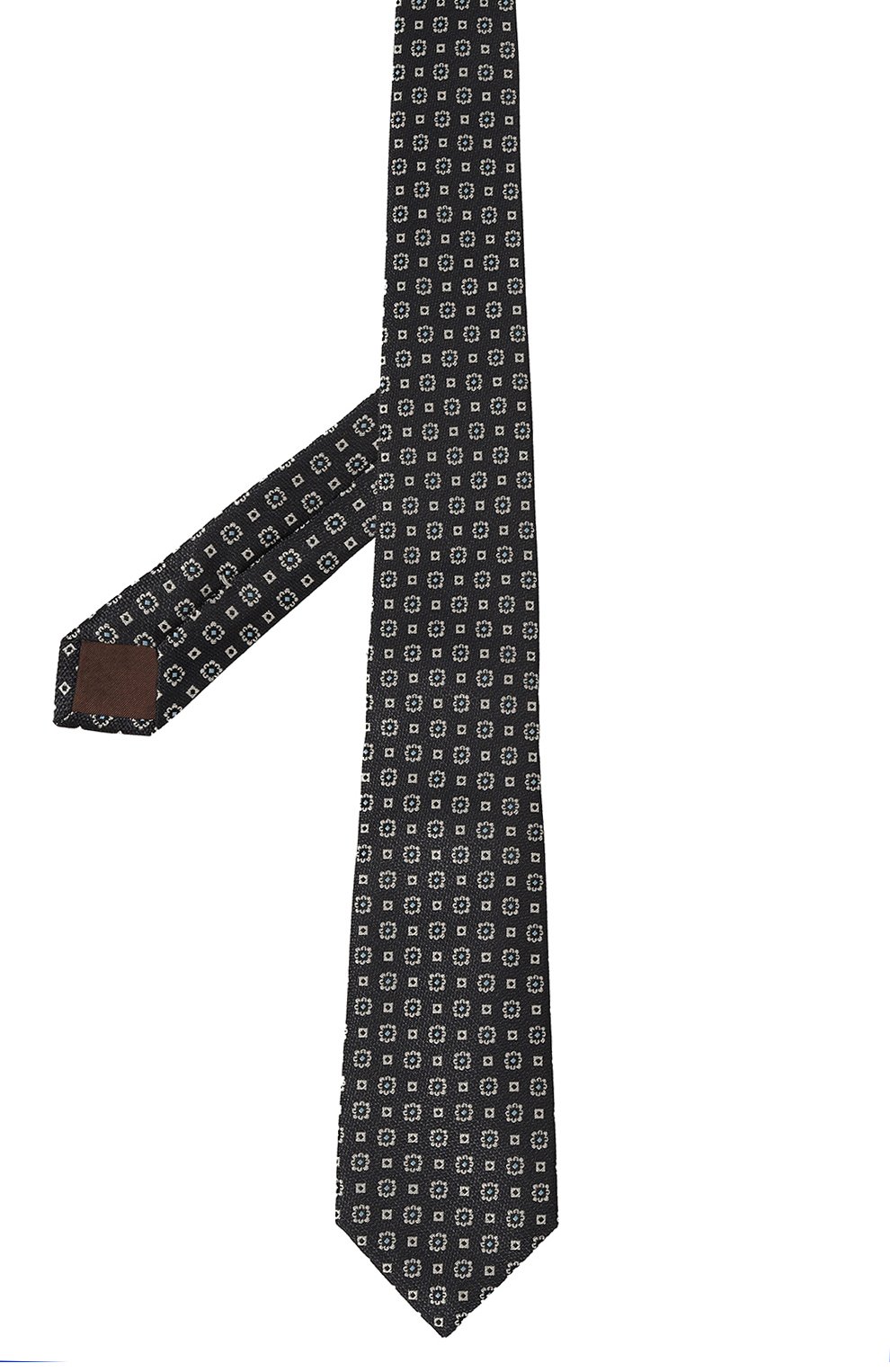 Шелковый галстук CANALI темно-синего цвета по цене 17550 руб., арт. 18/HJ04146, фото 3 Шелковый галстук CANALI, арт. 18/HJ04146, фото 3