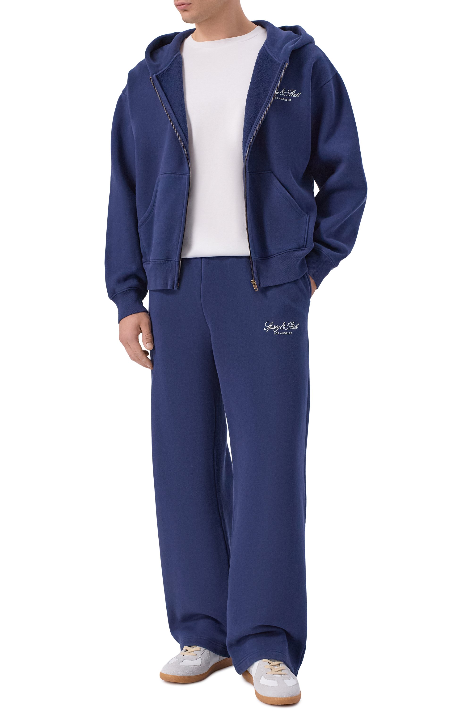 Хлопковые брюки SPORTY AND RICH, арт. PA07176269BL106, фото 2