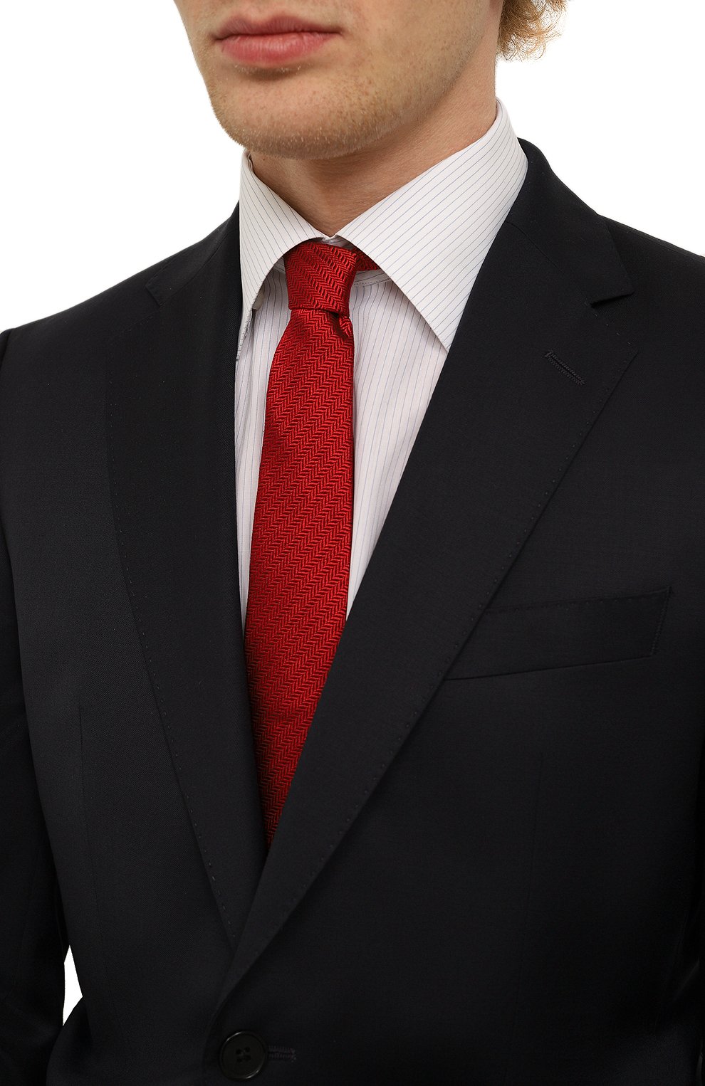 Галстук из хлопка и шелка VAN LAACK, арт. LER0Y/K04117, фото 2