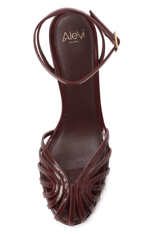 Лакированные босоножки Ally 95 Alevi Milano L25SC002.R.1261345/GLAM CHARME Бордовый  L25SC002.R.1261345/GLAM CHARME Фото 6