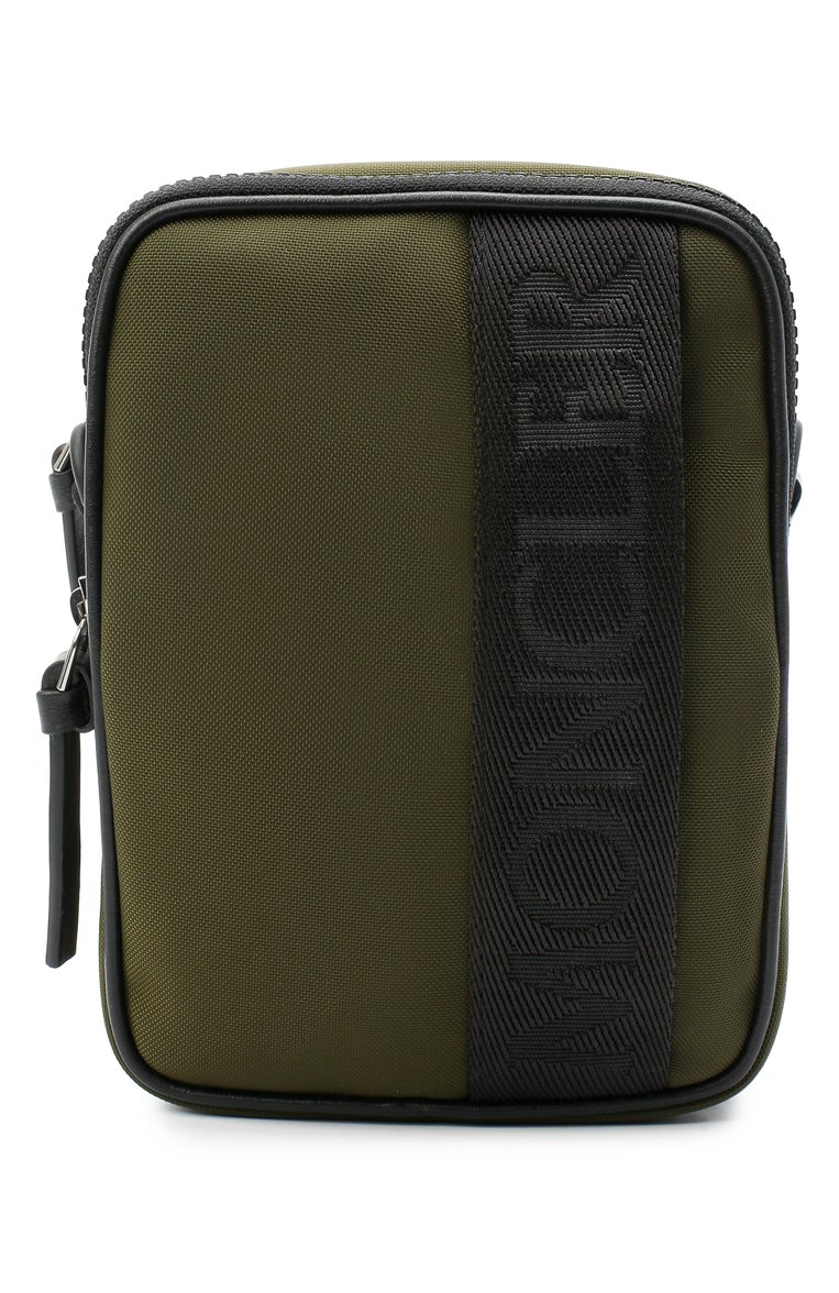 Мужская текстильная сумка MONCLER хаки цвета, арт. F2-09A-5L700-00-02SL1 | Фото 1 (Материал: Текстиль; Ремень/цепочка: На ремешке; Размер: mini)