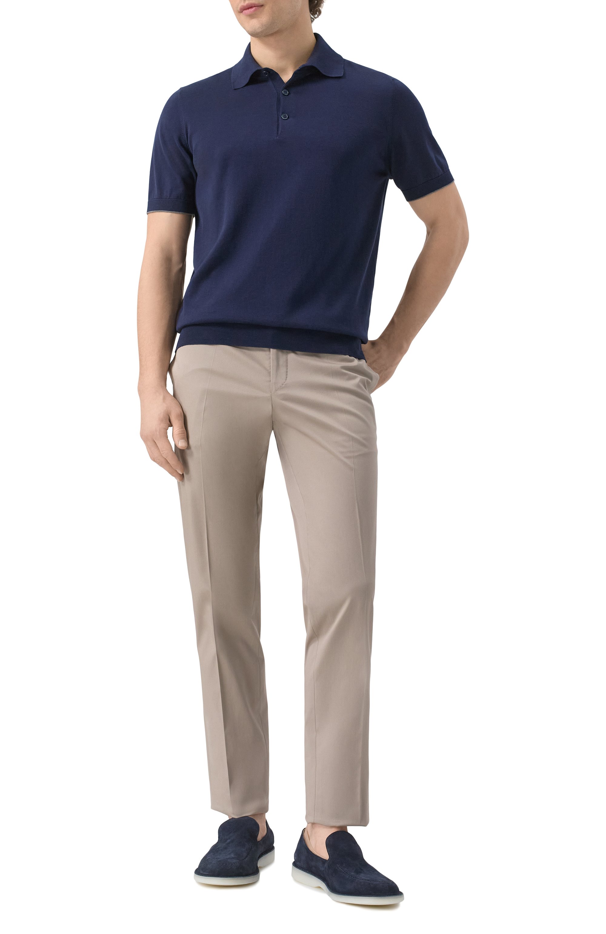 Хлопковое поло BRUNELLO CUCINELLI, арт. M29800125, фото 2