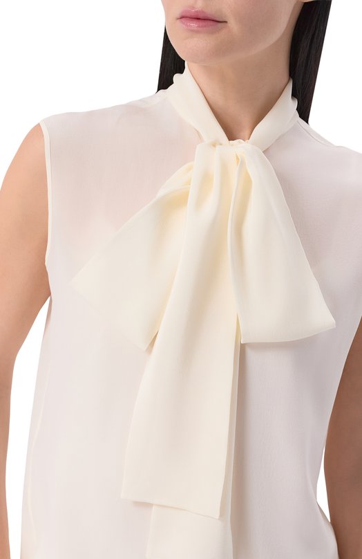 Шелковая блузка MVST M26.2PW.B018/F090 CREP0N Кремовый  M26.2PW.B018/F090 CREP0N Фото 5