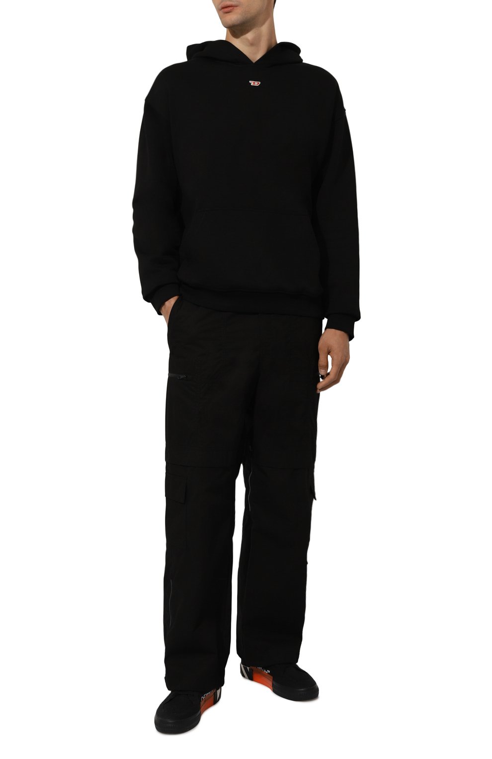 Хлопковое худи DIESEL, арт. A14909/0GEAD, фото 2