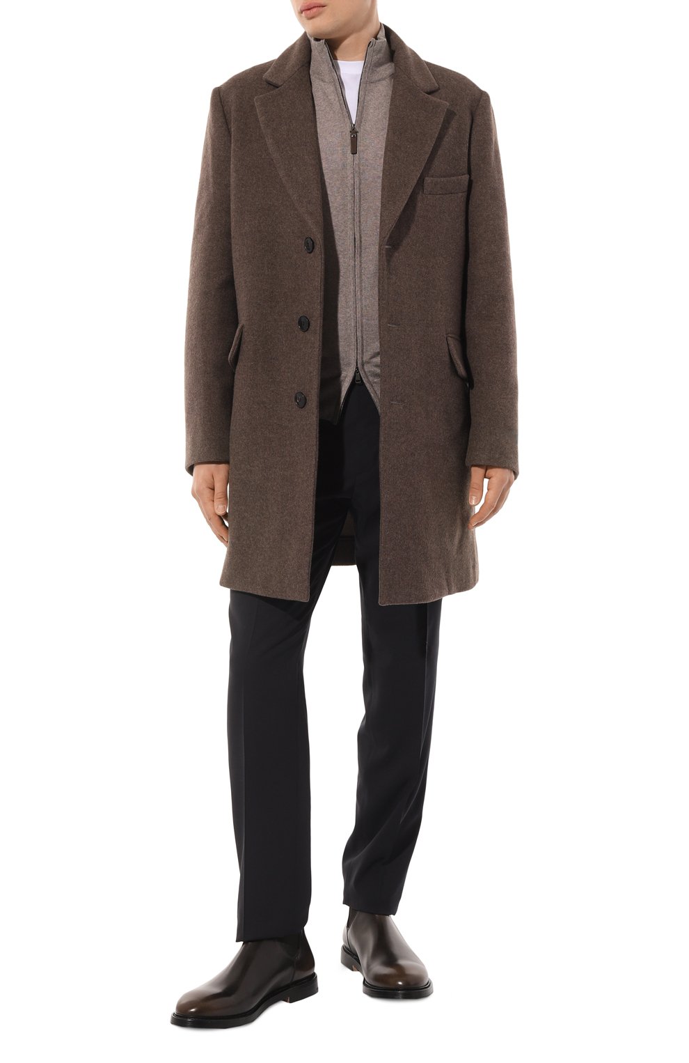 Шерстяной кардиган CANALI бежевого цвета по цене 48650 руб., арт. C0022/MK00077, фото 2 Шерстяной кардиган CANALI, арт. C0022/MK00077, фото 2