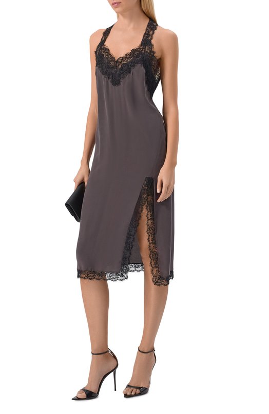 Шелковое платье Pinko 105594/A2SS Коричневый  105594/A2SS Фото 2