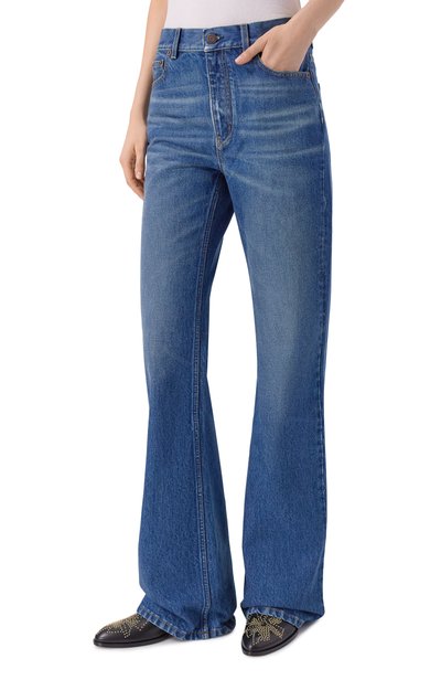Джинсы CHLOÉ синего цвета по цене 131000 руб., арт. CH25WDP04153, фото 3 Джинсы CHLOÉ, арт. CH25WDP04153, фото 3