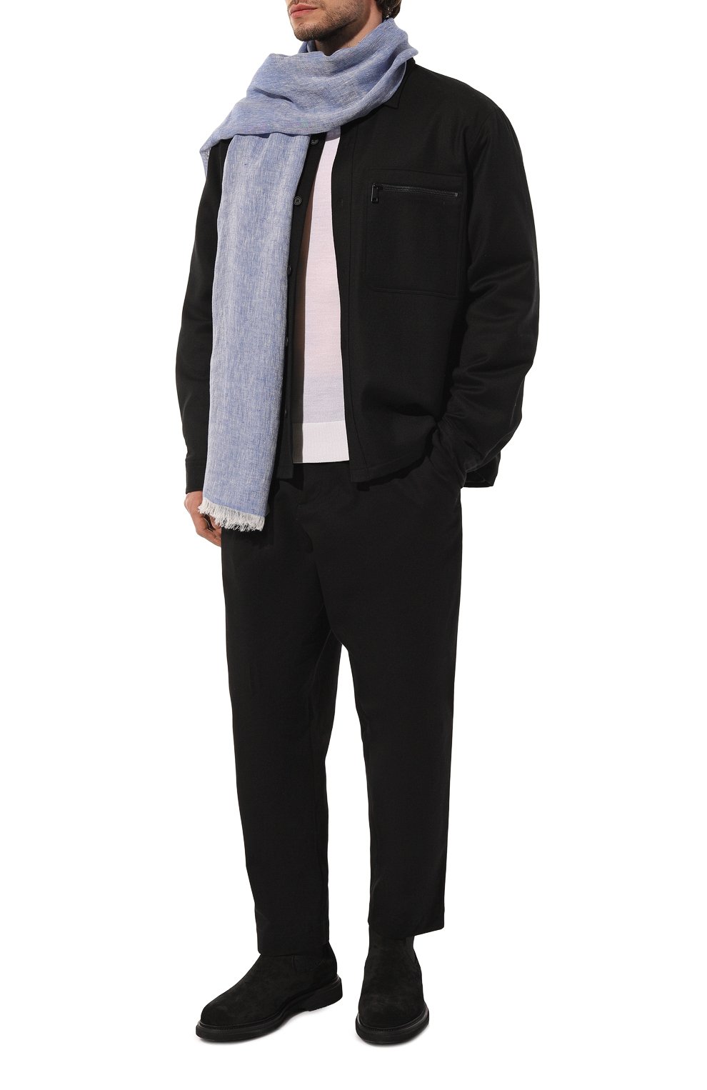 Льняной шарф ZILLI, арт. SCA005M0800001714, фото 2