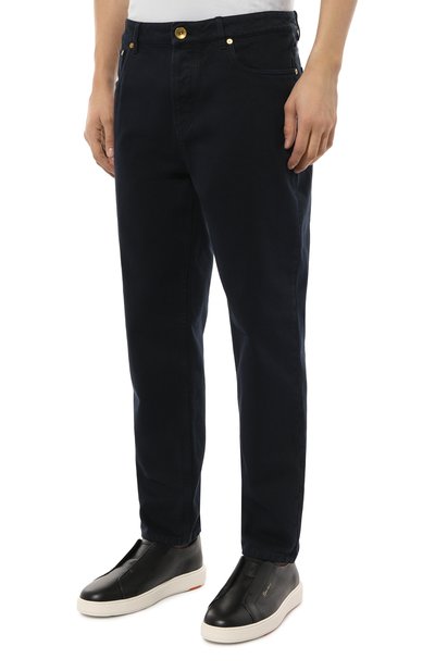 Джинсы straight fit BRUNELLO CUCINELLI темно-синего цвета по цене 94150 руб., арт. M262PB2275, фото 3 Джинсы straight fit BRUNELLO CUCINELLI, арт. M262PB2275, фото 3