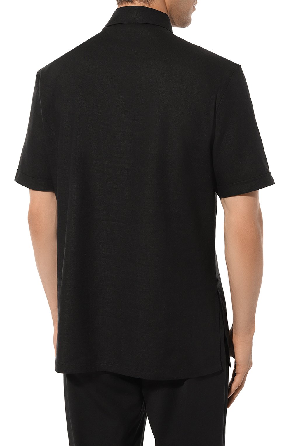 Рубашка изо льна и вискозы EMPORIO ARMANI, арт. 211861/3R467, фото 4