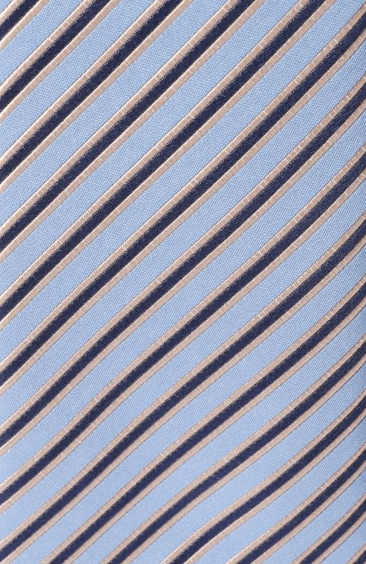 Галстук из шелка и хлопка Giorgio Armani GM000800/TE20409 Голубой  GM000800/TE20409 Фото 4