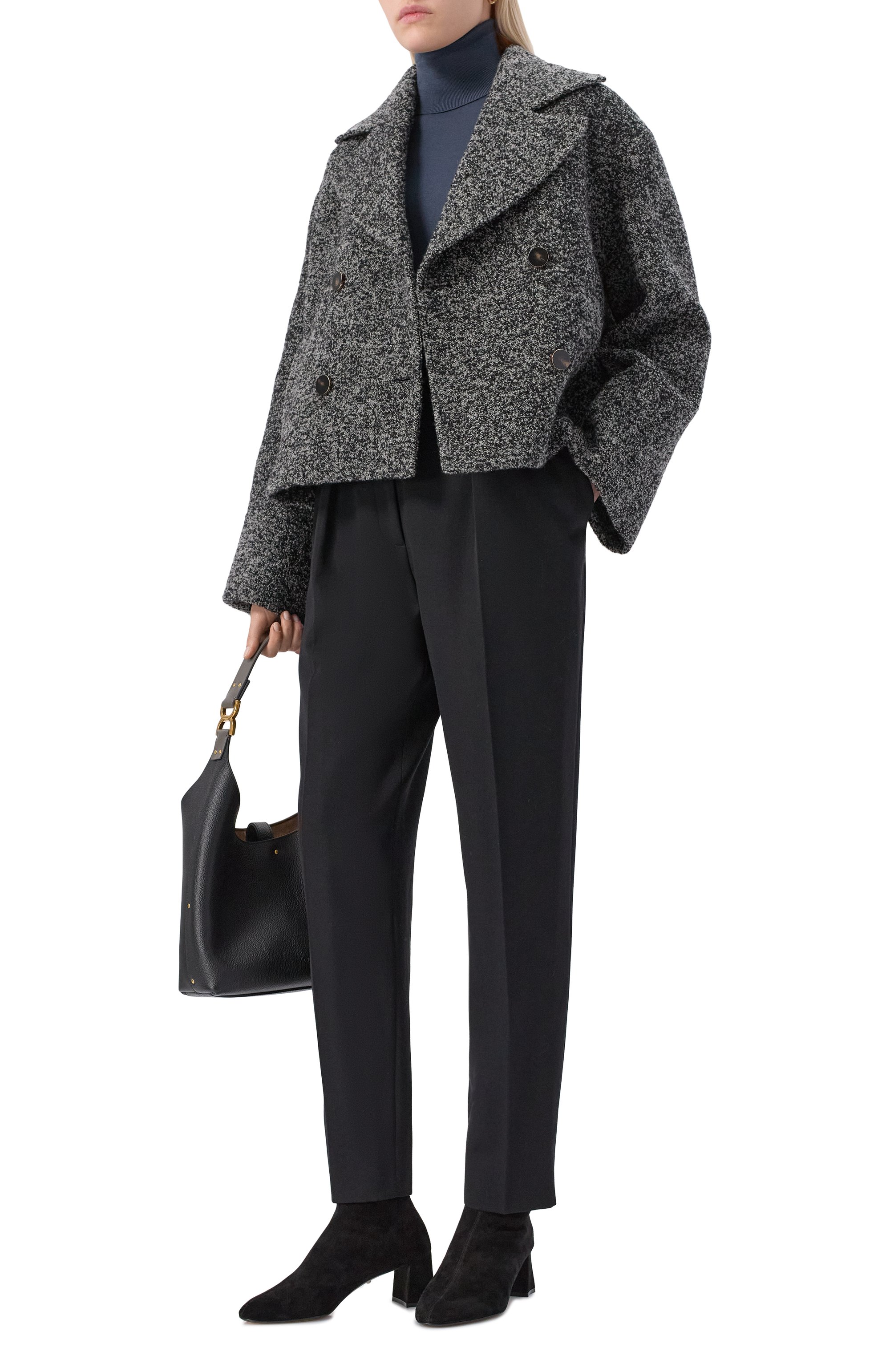 Замшевые ботильоны jive 60 ALEVI MILANO, арт. L26W7002.K.0363997/BL0CK SUEDE STRETCH, фото 3