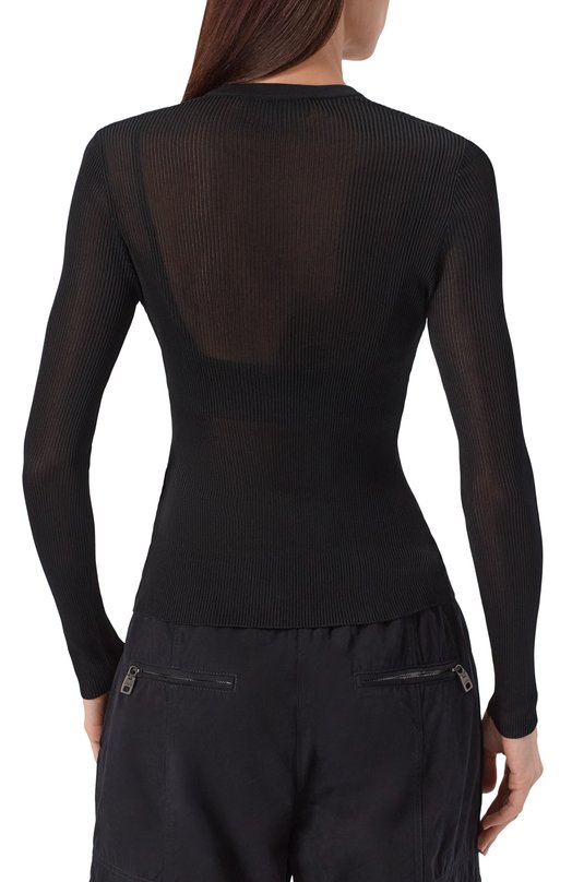 Кардиган из вискозы Dolce & Gabbana FXVC6T/JAIRZ Чёрный  FXVC6T/JAIRZ Фото 4