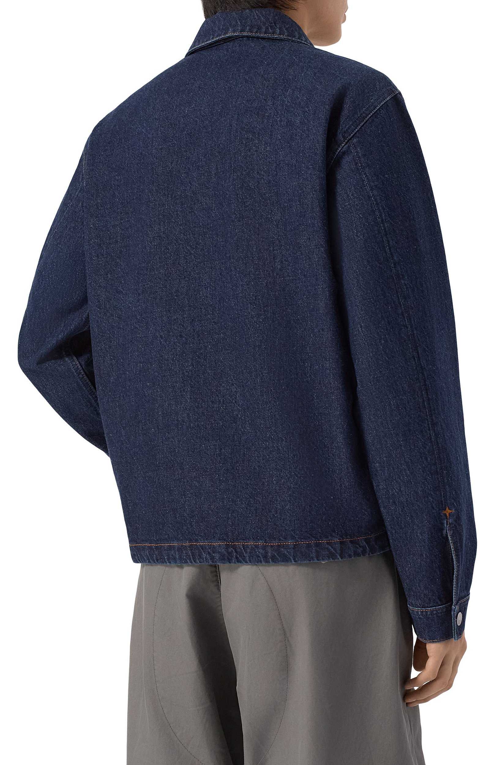 Джинсовая куртка STONE ISLAND синего цвета по цене 87500 руб., арт. KSS15Q100027/S00J7, фото 4 Джинсовая куртка STONE ISLAND, арт. KSS15Q100027/S00J7, фото 4
