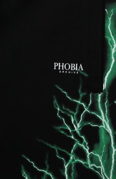 Детские хлопковые шорты PHOBIA ARCHIVE черного цвета, арт. PHK00558 | Фото 3 (Нос: Не проставлено; Материал сплава: Проставлено; Материал внешний: Хлопок; Случай: Повседневный)