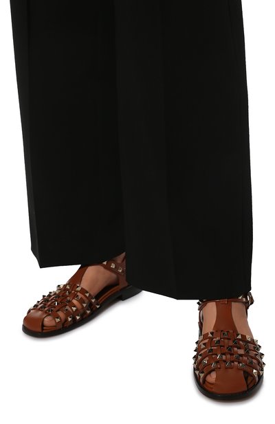 Кожаные сандалии rockstud VALENTINO, арт. XW2S0DS5/VXS, фото 3